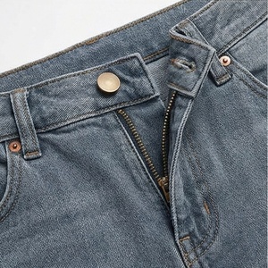 Shorts en jean décontractés mi-longs pour femme, collection unique, taille haute, couleur personnalisable, style tendance, pour l'été et les activités de plein air - Product Image 4