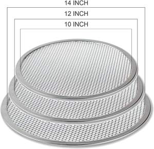 Bold Blossom Premium Quality Sale Seamless Stainless Steel Mesh Pizza Pan Baking Screen Metal Pizza <b>Tool</b> Oven Accessories Bake - Product Image 5