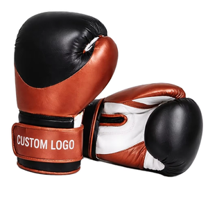 Guantes de Entrenamiento de MMA Profesionales con Logotipo Personalizado, Marca Personalizada, de Cuero PU con Cordones, Transpirables, para Boxeo - Product Image 1