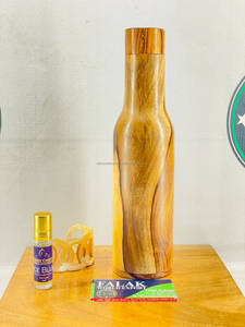 Termo de Bambú Hecho a Mano, Ecológico y Hermético, Botella de Agua Aislada al Vacío, Taza de Viaje con Tapa - Product Image 6