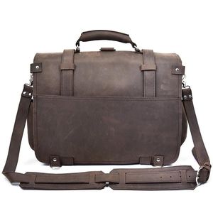 Gustav borsa Messenger in pelle Vintage di grande capacità per gli uomini Gustav borsa Messenger in pelle Vintage per gli uomini - Product Image 3