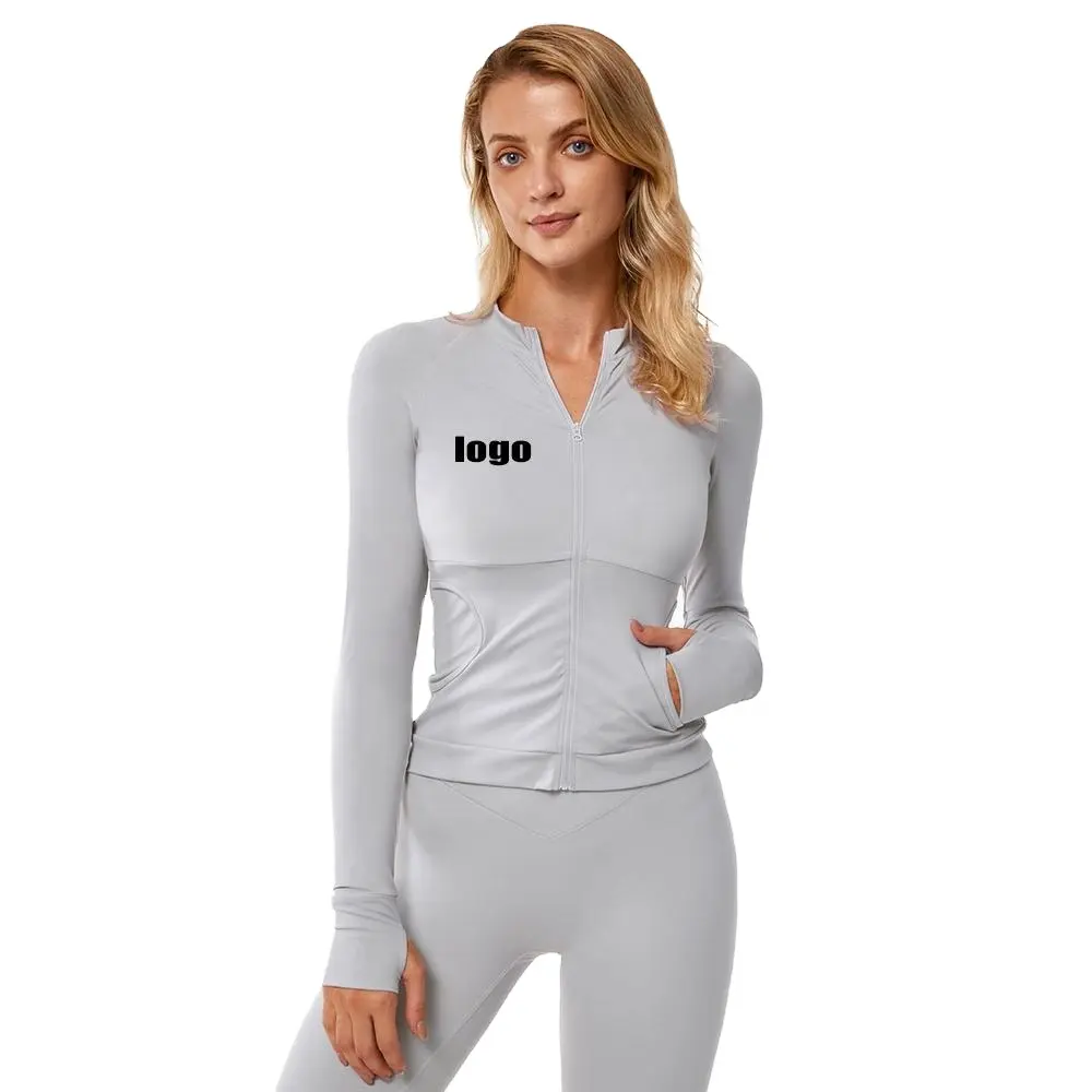 Ropa Pockets Mujer Mujer özel Logo aktif spor seti spor sutyen V kesim bel tayt cepler ile spor kadınlar egzersiz setleri