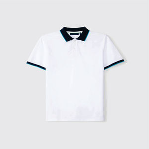 Chemise boutonnée décontractée à manches courtes pour homme, 100 % coton jersey uni de haute qualité, brodée, séchage rapide, avec logo personnalisé - Product Image 1