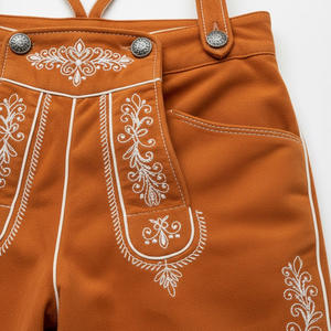 Costume bavarois en cuir pour homme, brodé, directement de l'usine, pour l'Oktoberfest, commande en gros - Product Image 4