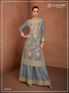 New Design of Heavy Embroidery Floral Print <b>Dress</b> For Ladies Indian And Pakistani Style Salwar Kameez With Dupatta Cotton <b>Dress</b> - Product Image 2