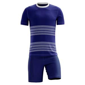 New Style 100% Polyester Soccer Uniform Sets Factory Price High Quality Soccer Uniforms in Low MOQ OEM ODM Serviced Customise - Product Image 1