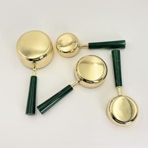 Ensemble de tasses et cuillères à mesurer en acier inoxydable Be-Safe Kitchen, 4 pièces, avec poignée en résine, pour ingrédients secs et liquides - Product Image 5