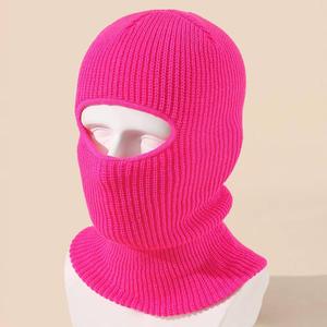 Cagoule tricotée à 1 trou, masque de ski unisexe pour hommes, sports de plein air, chaude, respirante, coupe-vent, personnalisable - Product Image 1