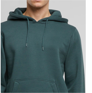 Sudadera con capucha básica para hombre, de forro polar, cómoda, informal, para uso diario, ajuste relajado y ajustable. - Product Image 5