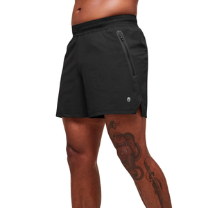 Pantalones Cortos Deportivos de Alto Rendimiento para Hombre, Ajuste Elite, 5 Pulgadas, Transpirables, de Secado Rápido, para Correr y Entrenar, Color Negro - Product Image 3