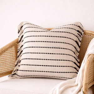 Green Washable Pillow Cases <b>Cover</b> Tassels for <b>Sofa</b> Home Decor Handmade Woven <b>Throw</b> Pillowslip <b>Cover</b> with Zipper - Product Image 5