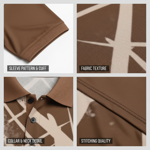 Polo sublimé de qualité supérieure pour homme – Maillot de sport respirant à motifs, idéal pour le tennis et le golf, col élégant et décontracté - Product Image 6