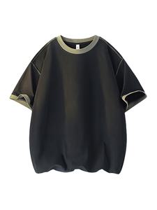 Paquete Múltiple de Camisetas Unisex 100% Algodón, Suaves, Transpirables, Ecológicas, de Corte Holgado, Manga Corta, Cuello Redondo, Color Sólido, Bangladesh - Product Image 3