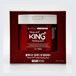 โทนเนอร์หน้าขายดี Polmedison Deep Red King Peeling Pad 70 แผ่น โทนเนอร์/แผ่นเช็ดทำความสะอาดรูขุมขน - Product Image 3
