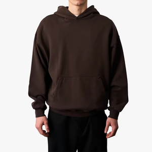 Custom Streetwear Winter Hoodie <b>Thick</b> <b>Fleece</b> Pullover 100% Cotton Breathable Quick Dry Pocket Design Comfortable Long Sleeve Fit - Product Image 1