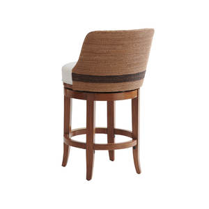 Tabouret de comptoir rembourré pivotant pour sièges côtiers modernes Tabourets et poufs élégants - Product Image 3