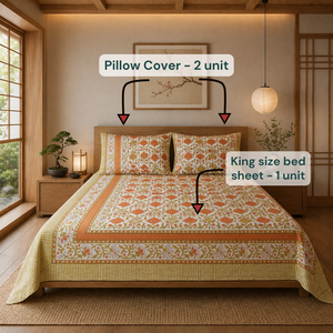 Parure de lit florale imprimée à la main, taille King, linge de luxe 200TC, respirante, haute qualité, super douce, pour hôpital - Product Image 6