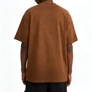 Camiseta Personalizada para Hombre, Talla Grande, 100% Algodón, Gruesa, con Bloques de Color, 260 g/m², Impresión DTG, Estilo Urbano, Lavado Clásico - Product Image 2