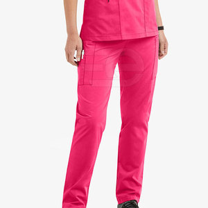 Medical Hospital Scrubs <b>Set</b> Soft Comfortable Breathable Nurse <b>Doctor</b> Clinic Workwear Uniform Top Pants - Product Image 6