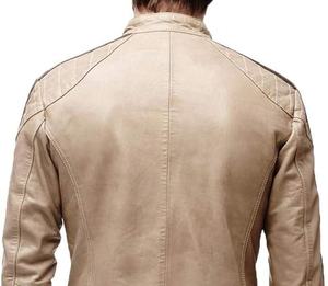 Veste en cuir d'hiver légère pour hommes avec col montant Décoration de poche personnalisable Conception à capuche confortable Fabriqué au Pakistan - Product Image 4