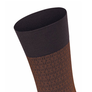 <b>Brown</b> Men's Crew Hiking <b>Socks</b> Jacquard Knitted Geometric Pattern Breathable Polyester Spandex Outdoor Sports Autumn Wear - Product Image 6