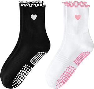 Pilates <b>Socks</b> With <b>Grips</b> for Women Cute Non Slip Crew Gripper Yoga <b>Sock</b>-Grippy Sticky for Hospital/Dance Barre/Workout - Product Image 1