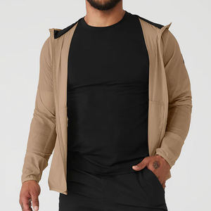 Wholesale Custom <b>Men</b> Hooded Sports Training <b>Jacket</b> <b>Lightweight</b> Windproof Running Fitness Athletic Track <b>Jacket</b> OEM ODM - Product Image 3