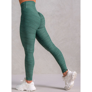 Leggings personalizados premium con servicios OEMOMD, cintura alta, ecológicos, nuevos, con efecto fruncido en el trasero, a la moda y para el gimnasio, para mujer. - Product Image 4