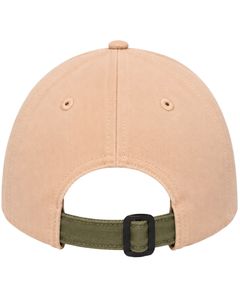 Manufacturer Custom Peach Beige And Olive Green Two Tone Baseball Cap Adjustable Unisex Cotton Casual Sports Outdoor Fashion <b>Hat</b> - Product Image 5