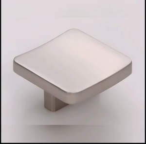 Wholesale Zinc Brushed Nickel Square Cabinet Knob Modern Drawer Pull Eco-Friendly Bedroom Furniture <b>Hardware</b> Contemporary - Product Image 3