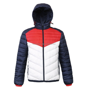 Chaqueta profesional de plumón para hombre, color naranja brillante, alta calidad, a la moda, personalizada, superventas, venta al por mayor - Product Image 1