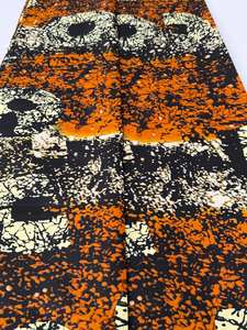 Tela de algodón con estampado de cera africana, calidad Premium de Freetown para vestidos elegantes, trajes tradicionales y decoración del hogar - Product Image 4