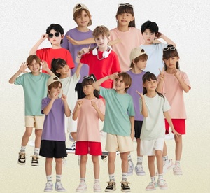 เสื้อยืดเด็กแขนสั้นผ้าฝ้ายออร์แกนิค 100% คุณภาพสูง สวมใส่สบาย ระบายอากาศได้ดี แห้งเร็ว ลายตัวอักษร สไตล์ฤดูร้อน - Product Image 1