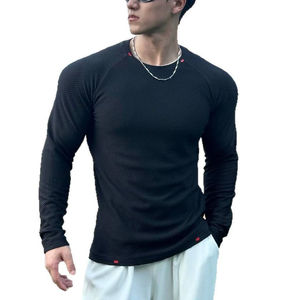 บริการปรับแต่ง OEM ของ SIDDIQUI HOSINEX เสื้อยืดคอกลมผู้ชายแบบเบา น้ำหนักเบา ทรงปกติ ลายเรียบ - Product Image 2