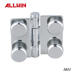 Bisagra pivotante de latón macizo de estilo moderno OEM ODM, montada en la pared, para puertas de vidrio y duchas, con acabado cromado, para hoteles y baños. - Product Image 3