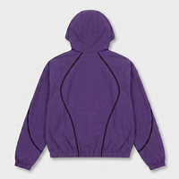 Ensemble coupe-vent court pour homme en nylon