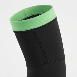 Manchons de cyclisme respirants 100 % polyester, noir avec bordure vert citron, protection anti-UV, unisexe, pour adultes, vêtements de sport – Grande Vente - Product Image 6