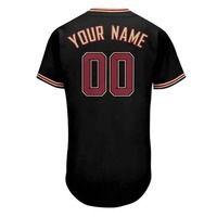 Tenues de baseball et softball imprimées par sublimation, personnalisables avec nom d'équipe, couleur, lettres, sponsor, respirantes, anti-humidité, manches courtes, drapeau