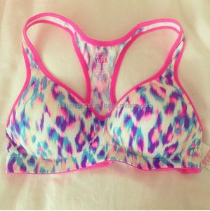 Soutien-gorge de sport respirant sans couture à maintien élevé, écologique, en élasthanne/nylon - Product Image 1