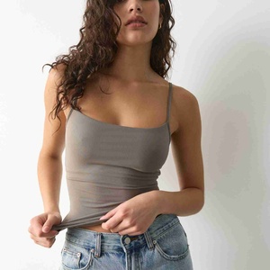 Camiseta Deportiva Corta de Verano para Mujer, de Punto, 100% Algodón, Transpirable y de Secado Rápido, Estilo Vintage, Ajustada - Product Image 3