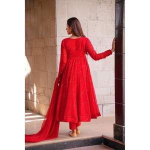 Conjunto de traje de mujer BLOOMING RED XS Georgette de la talla de la Mujer de la talla - Product Image 2