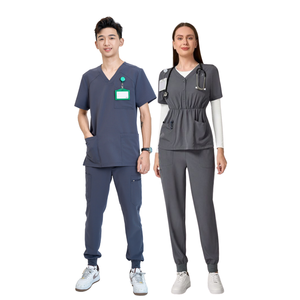 VN FACTORY stylish scrub uniform nursing <b>sets</b> women design male medical scrubs suits <b>doctors</b> and nurses hospital clothes OEM/ODM - Product Image 2