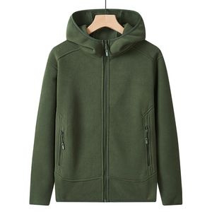 Hooded Fleece <b>Jacket</b> Unisex Solid Color Sleeveless Zipper Closure Regular Fit Breathable Sportswear 100% Polyester Autumn Wear - Product Image 6