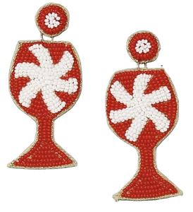 Elegante artesanía bordado naranja y oro pendientes con cuentas joyería elegante Premium y lujo de moda por Hiba Enterprises - Product Image 3