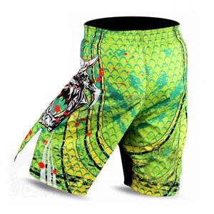 Custom Logo Printed 100% Polyester MMA Shorts 180g Fabric OEM Service Factory Direct Supplier for Men - Product Image 6