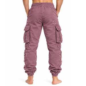 Pantalones Cargo Jogger para Hombre 100% Algodón con Bolsillos Utilitarios, Estilo Urbano, Venta al por Mayor, Proveedor a Granel, Fabricante - Product Image 2