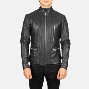Blouson en cuir Highway Legend Bullet Racer, blouson en cuir pour motard, logo personnalisé imprimé, meilleur blouson en cuir pour homme - Product Image 4