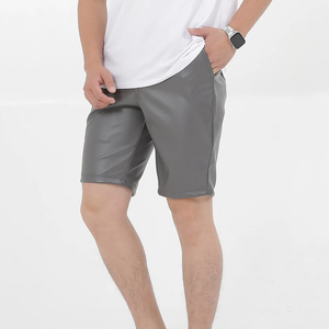 New Style Custom Made Men <b>Leather</b> <b>Shorts</b> Solid Color Men <b>Leather</b> <b>Shorts</b> For Sale Made In Pakistan Men <b>Leather</b> <b>Shorts</b> - Product Image 4