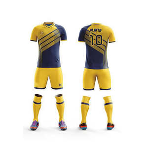 Ensemble de maillots de football et de soccer à manches courtes respirants pour hommes, design personnalisé, sublimation, uniforme de soccer - Product Image 2