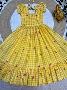 Robe en coton mignonne et colorée pour bébés filles - Traditionnelle, séchage rapide et sans plis, pour toutes les saisons - Product Image 2